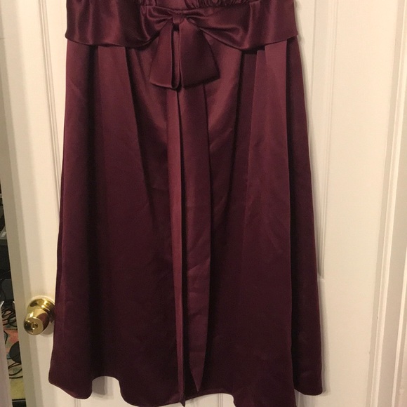 After Six Tea Length Dress w/ Bow in Front - Picture 3 of 5